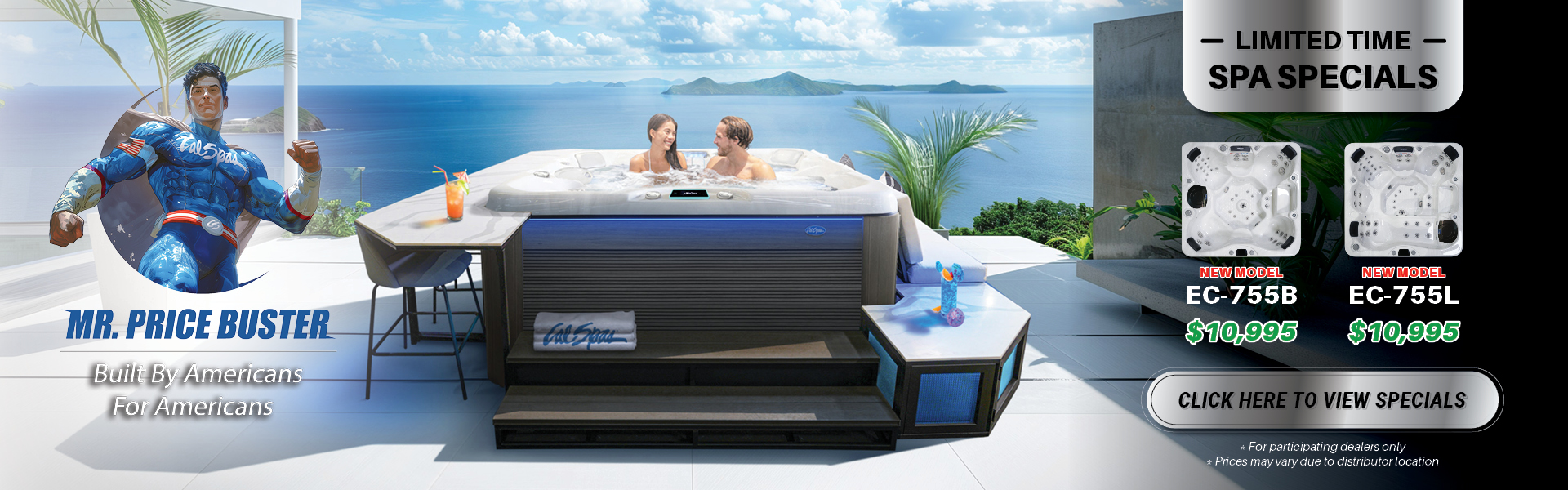Calspas hot tub being used in a family setting - Torrance